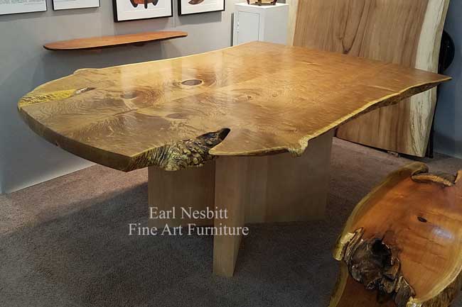 contemporary live edge dining table